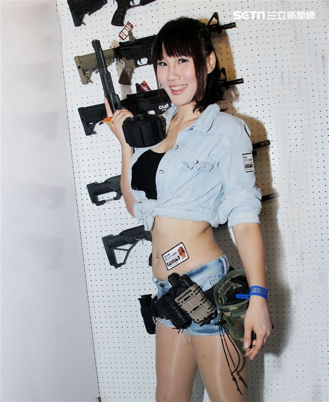 哈武祭正妹Kui宣雯。（記者邱榮吉/攝影）