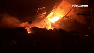 木材工廠陷入火海　百坪廠房付之一炬