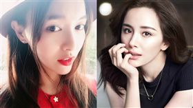 圖翻攝自微博 唐嫣 楊冪