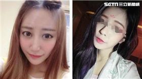 左為梁姓女嫌犯疑與死者吵架，狹怨找來男友報復。