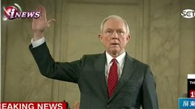 ▲司法部長塞申斯澄清俄羅斯官員對話中，尚未提及選舉相關議題。（圖／翻攝自CNN）