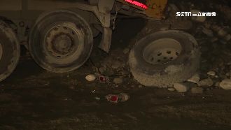 砂石車駕駛卡自車車輪　救出後仍不治