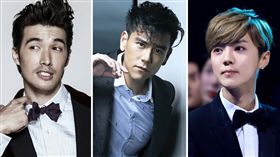 錦榮、彭于晏、鹿晗（圖／錦榮臉書／GQ雜誌提供／鹿晗IG）