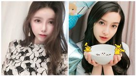 Angelababy,南韓爆乳網紅
合成圖/翻攝自微博、IG