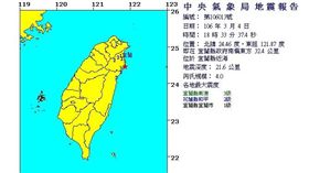 2017/3/4 18:33宜蘭近海地震