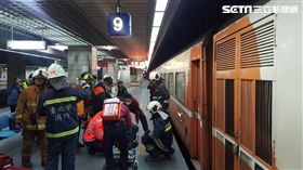 台鐵萬華站民眾落軌受傷／台鐵提供