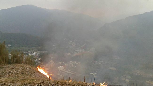 桃園羅馬公路山林大火　漏夜搶救中