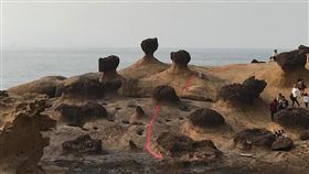 野柳風景區,北海岸,紅漆,油漆／Pochang Wu臉書