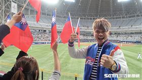 蔡阿嘎現身高尺巨蛋（圖／記者王怡翔）