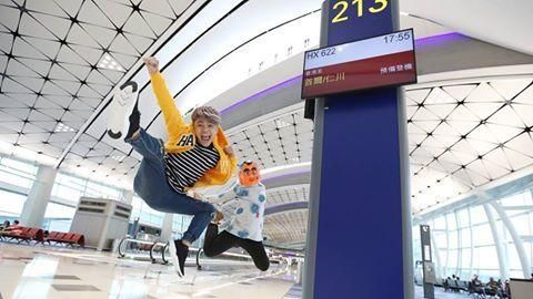 蔡阿嘎赴韓看球賽　堅守諾言不吃韓食