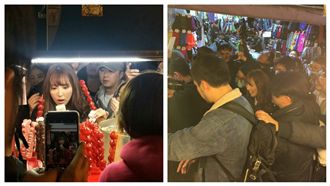 AV女神突襲夜市　在場男性都暴動了