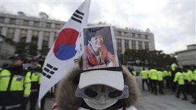 南韓反朴槿惠（圖／美聯社／達志影像）