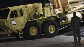 美國部署「戰區高空防禦系統」（THAAD，薩德）運抵南韓＿美聯社／達志影像