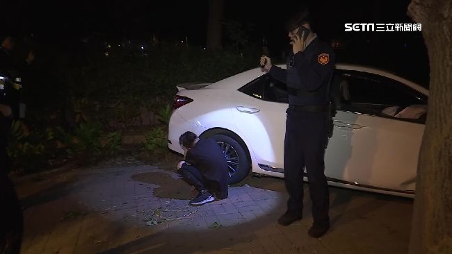 無照男開車自撞路樹　抱頭胡言亂語