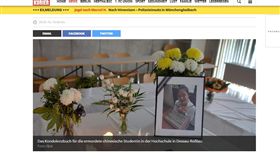 中國大陸女留學生李洋潔去年五月在德國遭到一對情侶殺害／翻攝自德國媒體https://goo.gl/Y1t27S