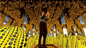 草間彌生,Hirshhorn Museum,自拍,意外,南瓜,南瓜雕塑　圖／翻攝自nymag