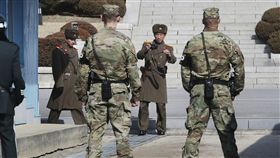 南北韓交界邊界，南韓坡州市。（圖／美聯社／達志影像）