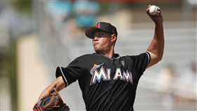 ▲陳偉殷熱身賽第3度登板，被打2發全壘打。（圖／美聯社／達志影像）