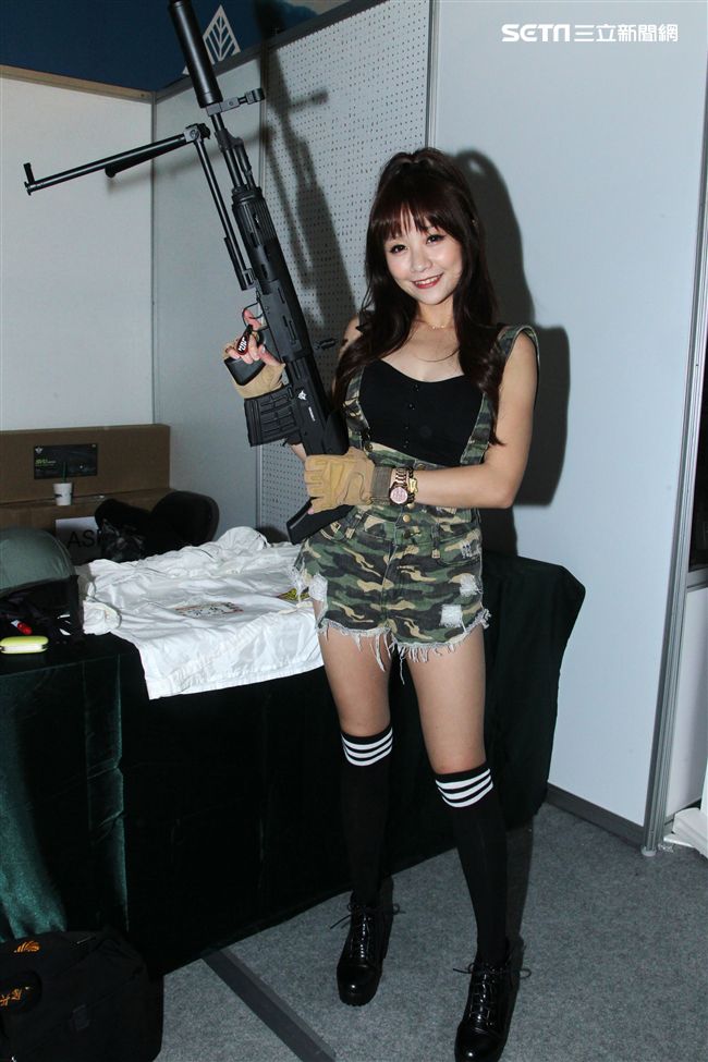 哈武正妹Kiwj。（記者邱榮吉/攝影）