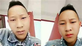 大陸,雲南,網紅,自拍,任能,橄欖球,棗核　圖／翻攝自微博