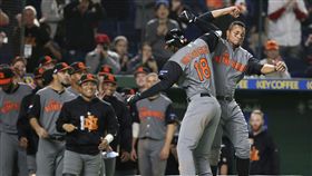 荷蘭扣倒以色列 Didi Gregorius三分砲（圖／美聯社／達志影像）