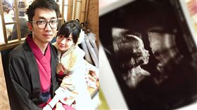 再傳喜訊！殺梗甜蜜親老婆孕肚　優格姐姐開心當媽媽。資料來源：優格姐姐、殺梗臉書
