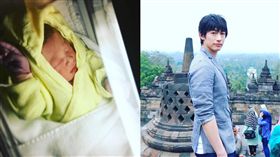 藤岡靛曬寶貝萌照　與印尼美人妻喜迎三寶。資料來源：藤岡靛Instagram