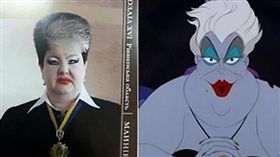 烏克蘭，法官，小美人魚，烏蘇拉（圖／翻攝自每日郵報）