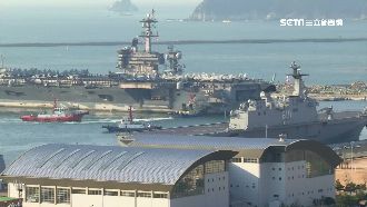穩定朝鮮局勢　卡爾文森號坐鎮釜山