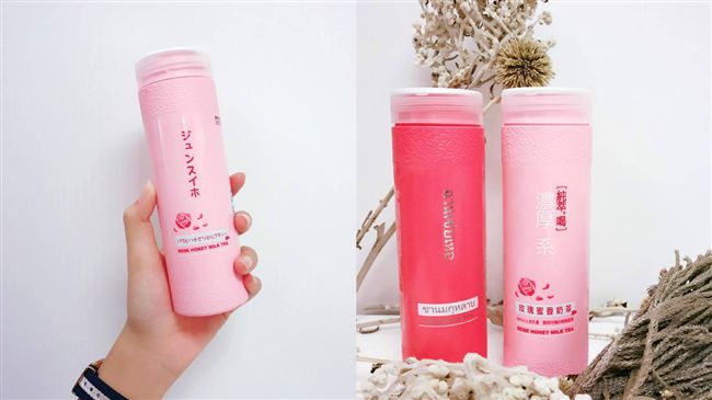 浪漫來襲～少女全被「玫瑰奶茶」攻陷