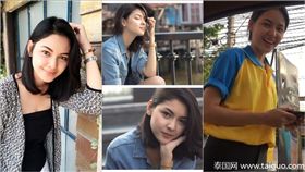 泰國爆紅「加油站西施」Bow。（圖／翻攝自《泰國網》）