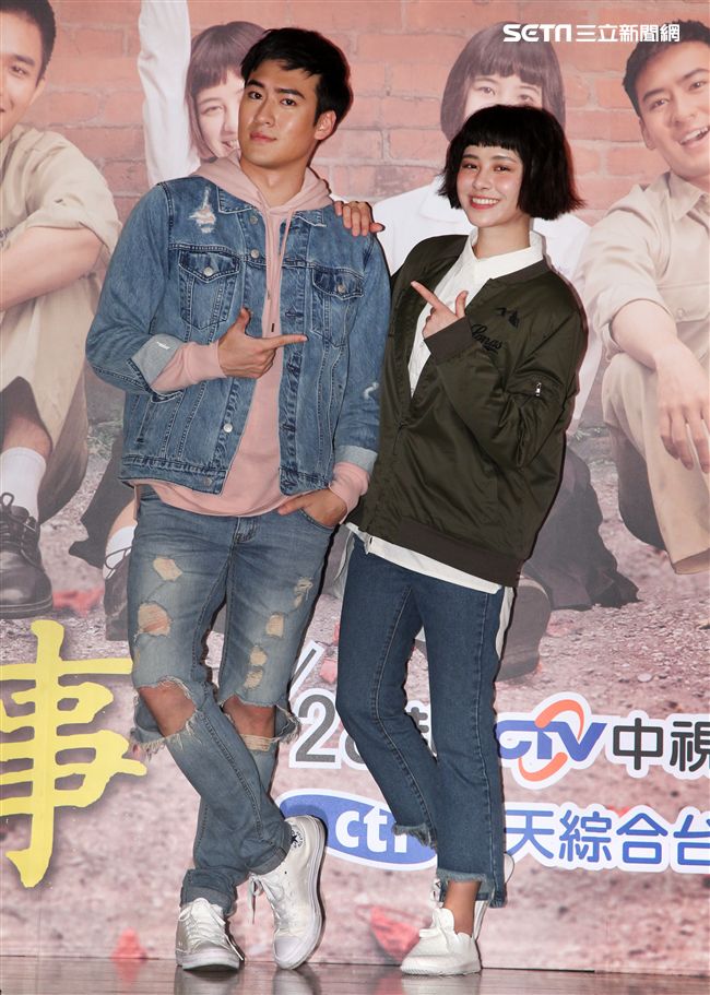 「這些年那些事」演員沈建宏、劉宇珊。（記者邱榮吉/攝影）