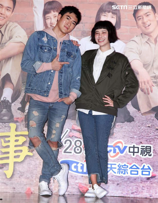 「這些年那些事」演員沈建宏、劉宇珊。（記者邱榮吉/攝影）