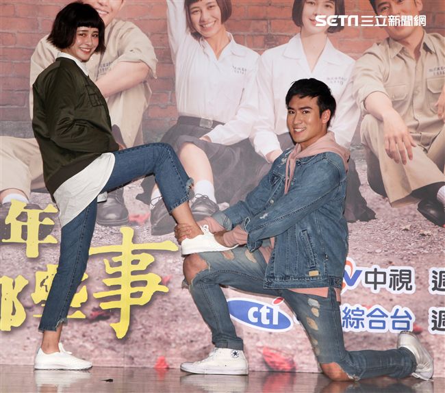 「這些年那些事」演員沈建宏、劉宇珊。（記者邱榮吉/攝影）