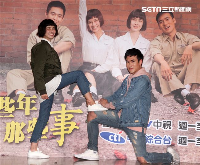 「這些年那些事」演員沈建宏、劉宇珊。（記者邱榮吉/攝影）