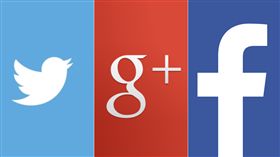 GOOGLE+,FACEBOOK,twitter 合成圖／臉書
