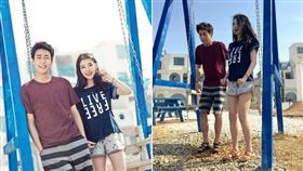 IU和李玹雨的工作側拍照被翻出。（合成圖／翻攝自UNIONBAY、微博）