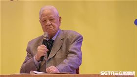 前總統李登輝10日出席「2016深化民主文化，追求永續主權」募款餐會並發表談話。（圖／記者林敬旻攝）