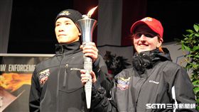 內政部警政署專員林軍廷代表台灣，前往奧地利參加傳遞火炬之盛會　圖／警政署提供