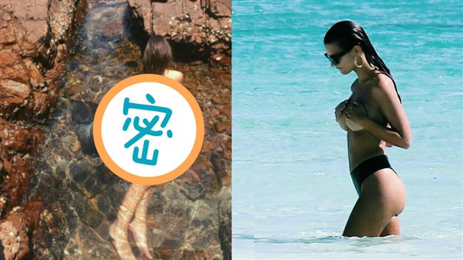 辣模全裸泡海　性感曲線讓網友噴鼻血