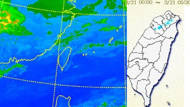 25日冷氣團南下　3月底降到12度