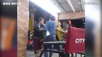 超霸氣女店員　阻止客人打架