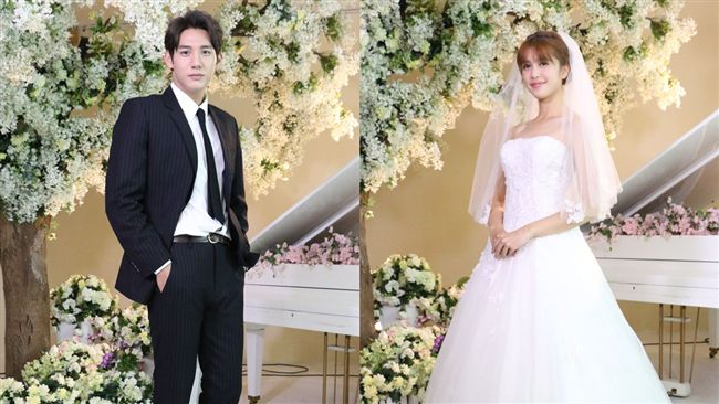 劉奕兒穿婚紗　與黃仁德重寫美好年代