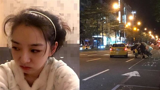小黃為搶客險撞拾荒老人　女星曝照片