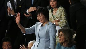日本首相安倍晉三妻子安倍昭惠隨夫訪美。（圖／路透社／達志影像）