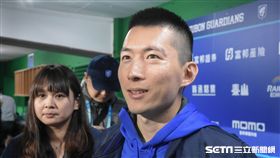 富邦悍將領隊蔡承儒　圖／記者林敬旻攝