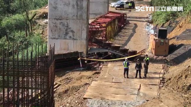 基隆月眉路工程鋼架掉落　釀1死2傷