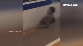 陸男搶快穿越鐵軌　遭高鐵攔腰夾縫隙