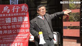 台大副教授王銘宗，北檢告發台大校長楊泮池。潘千詩攝影