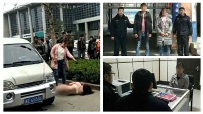 被誤認為小三　中年女街頭裸體遭爆打